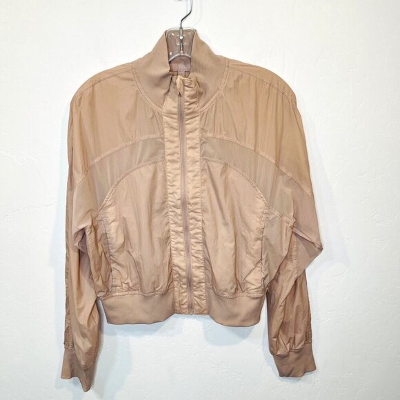 Lululemon Serve It lightweight Zip up jacket Size 4 Pale Pink Muse pockets - Picture 7 of 12